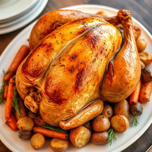 Whole Stuffed Chicken